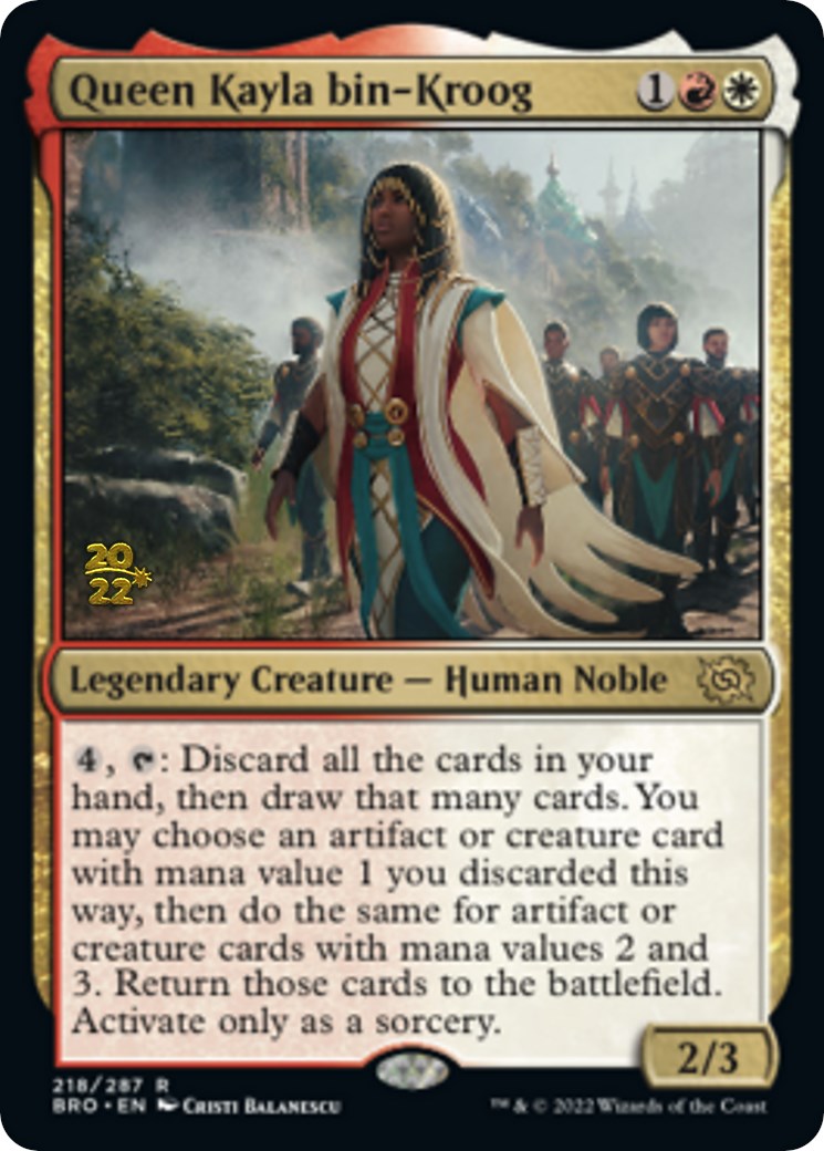 Queen Kayla bin-Kroog [The Brothers' War: Prerelease Promos] | North Game Den