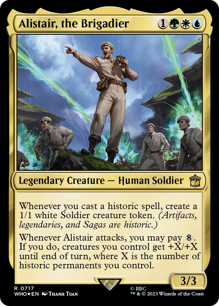 Alistair, the Brigadier (Surge Foil) [Doctor Who] | North Game Den