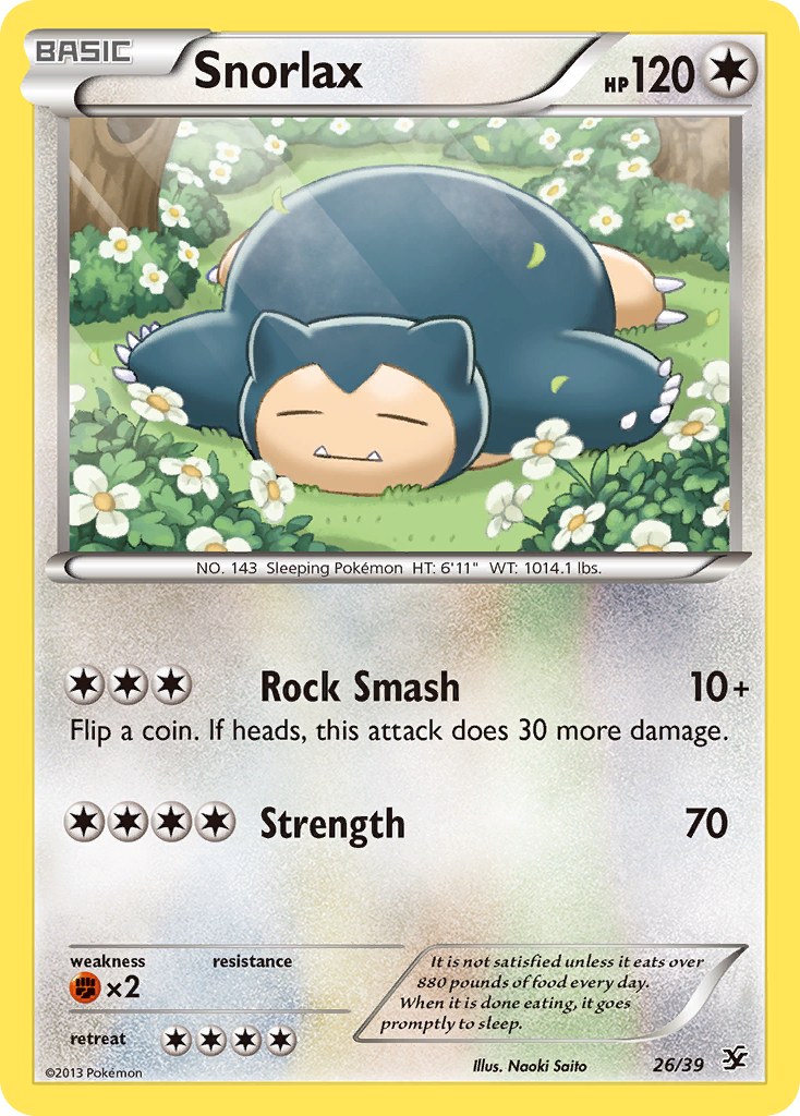 Snorlax (26/39) [XY: Kalos Starter Set] | North Game Den