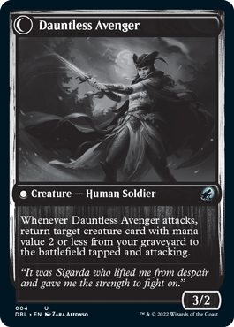 Bereaved Survivor // Dauntless Avenger [Innistrad: Double Feature] | North Game Den