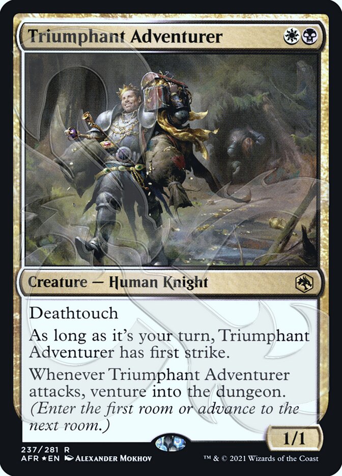 Triumphant Adventurer (Ampersand Promo) [Dungeons & Dragons: Adventures in the Forgotten Realms Promos] | North Game Den