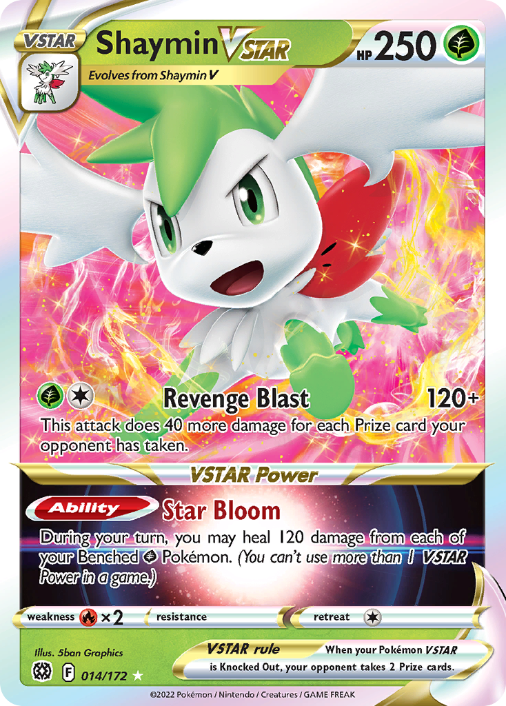 Shaymin VSTAR (014/172) (Jumbo Card) [Sword & Shield: Brilliant Stars] | North Game Den