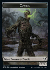 Saproling // Zombie Double-sided Token [Dominaria United Tokens] | North Game Den