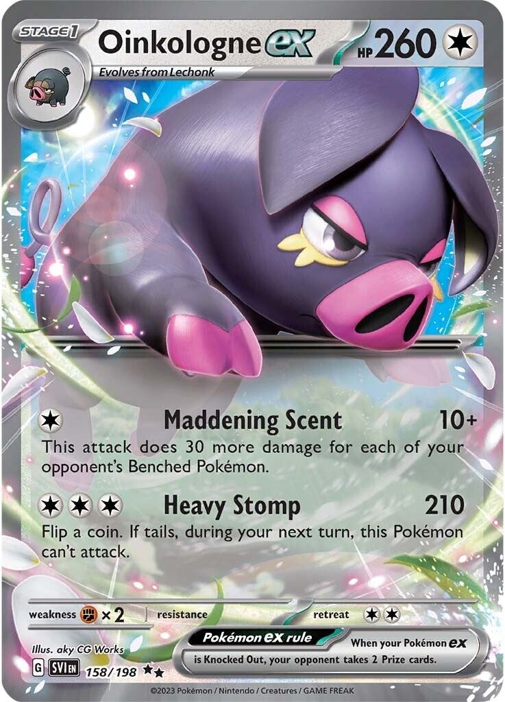 Oinkalogne ex (158/198) (Jumbo Card) [Scarlet & Violet: Base Set] | North Game Den