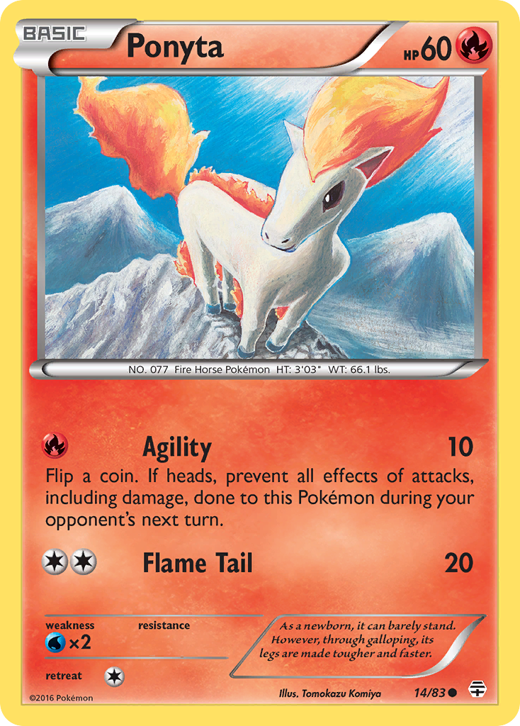 Ponyta (14/83) [XY: Generations] | North Game Den