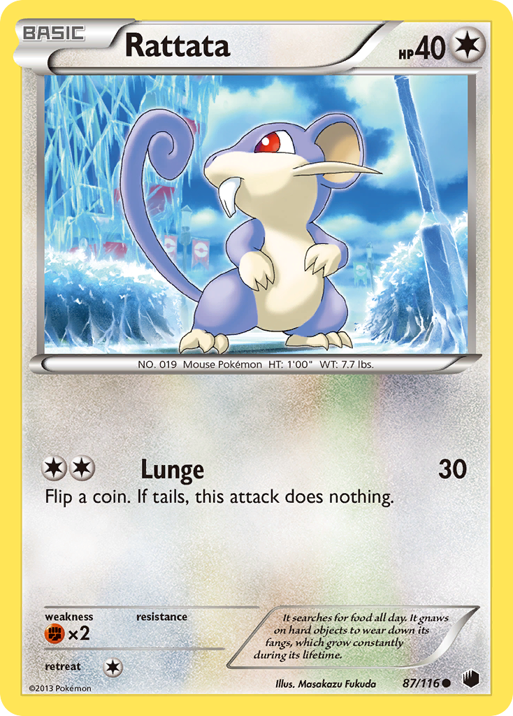 Rattata (87/116) [Black & White: Plasma Freeze] | North Game Den