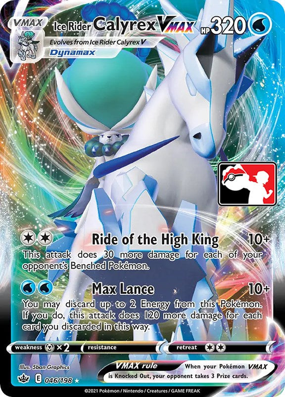 Ice Rider Calyrex VMAX (046/198) [Prize Pack Series One] | North Game Den