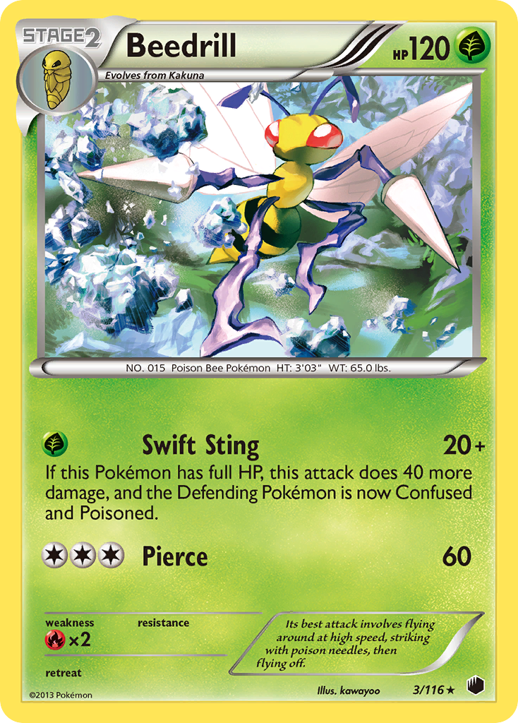 Beedrill (3/116) [Black & White: Plasma Freeze] | North Game Den