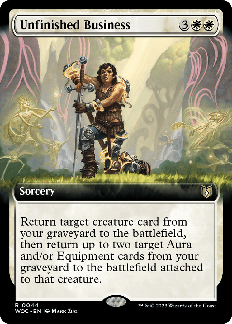 Unfinished Business (Extended Art) [Wilds of Eldraine Commander] | North Game Den