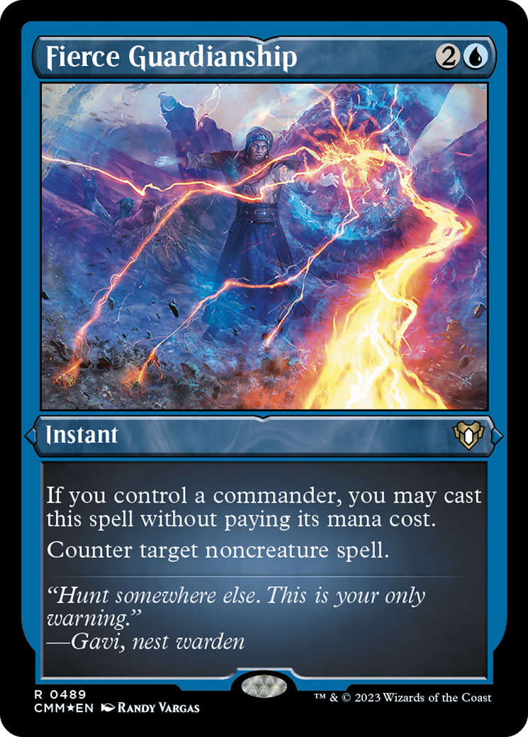 Fierce Guardianship (Foil Etched) [Commander Masters] | North Game Den