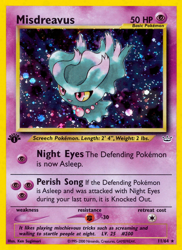 Misdreavus (11/64) [Neo Revelation 1st Edition] | North Game Den