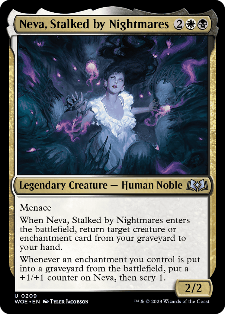 Neva, Stalked by Nightmares [Wilds of Eldraine] | North Game Den