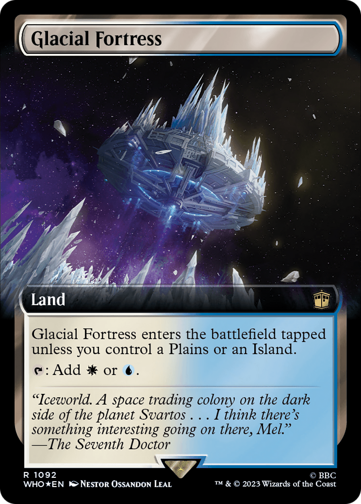 Glacial Fortress (Extended Art) (Surge Foil) [Doctor Who] | North Game Den