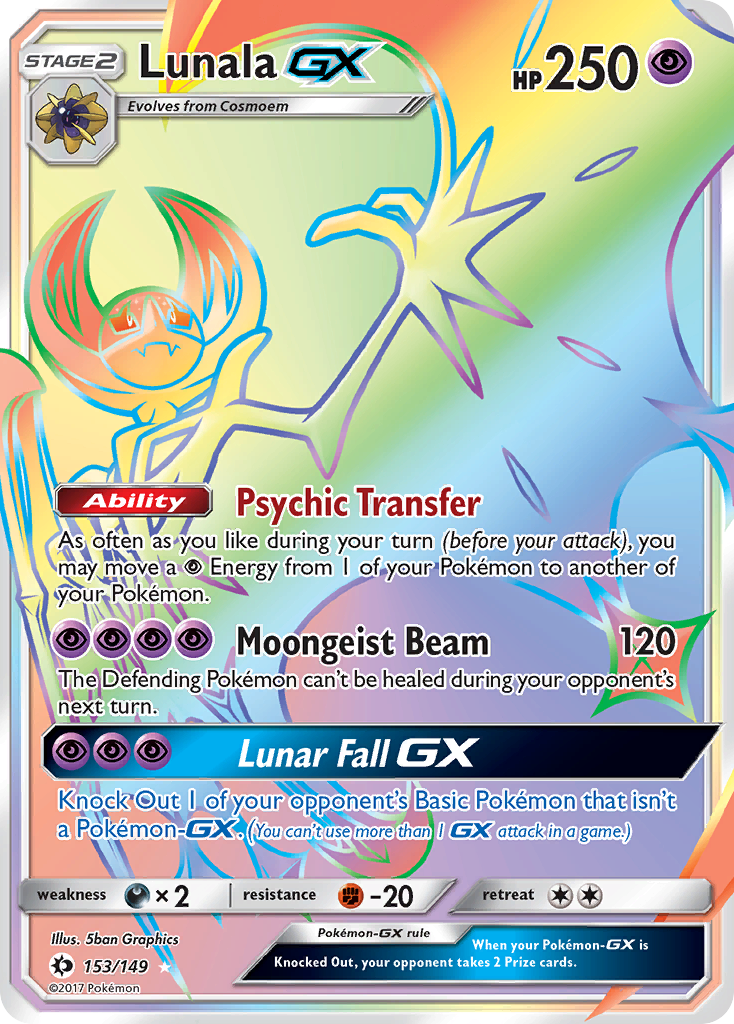 Lunala GX (153/149) [Sun & Moon: Base Set] | North Game Den