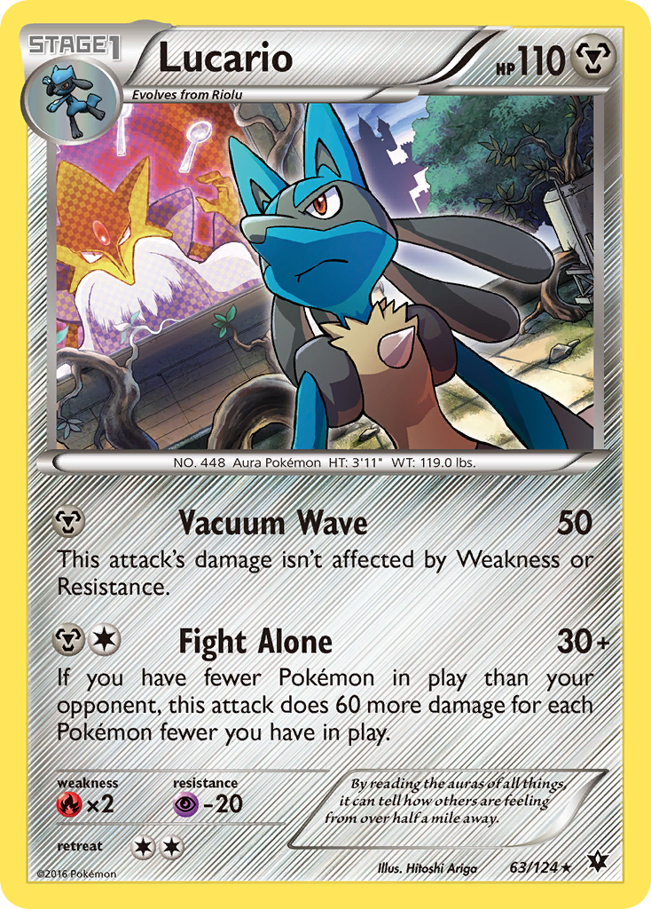 Lucario (63/124) (Cosmos Holo) [XY: Fates Collide] | North Game Den