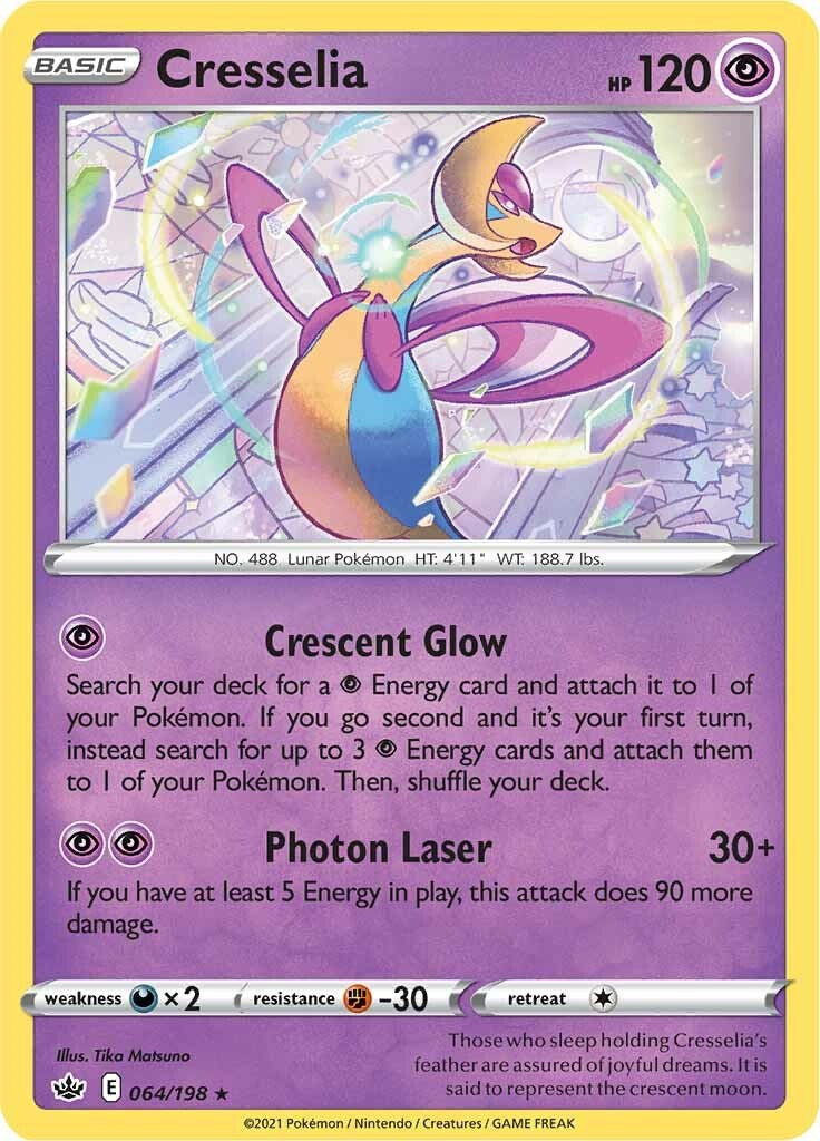 Cresselia (064/198) (Theme Deck Exclusive) [Sword & Shield: Chilling Reign] | North Game Den