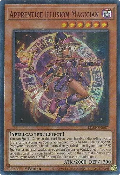 Apprentice Illusion Magician (Red) [LDS3-EN087] Ultra Rare | North Game Den