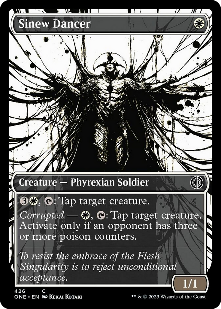 Sinew Dancer (Showcase Ichor Step-and-Compleat Foil) [Phyrexia: All Will Be One] | North Game Den