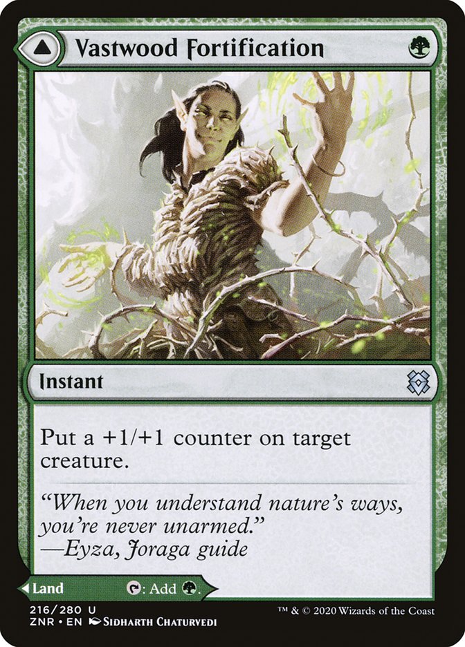 Vastwood Fortification // Vastwood Thicket [Zendikar Rising] | North Game Den