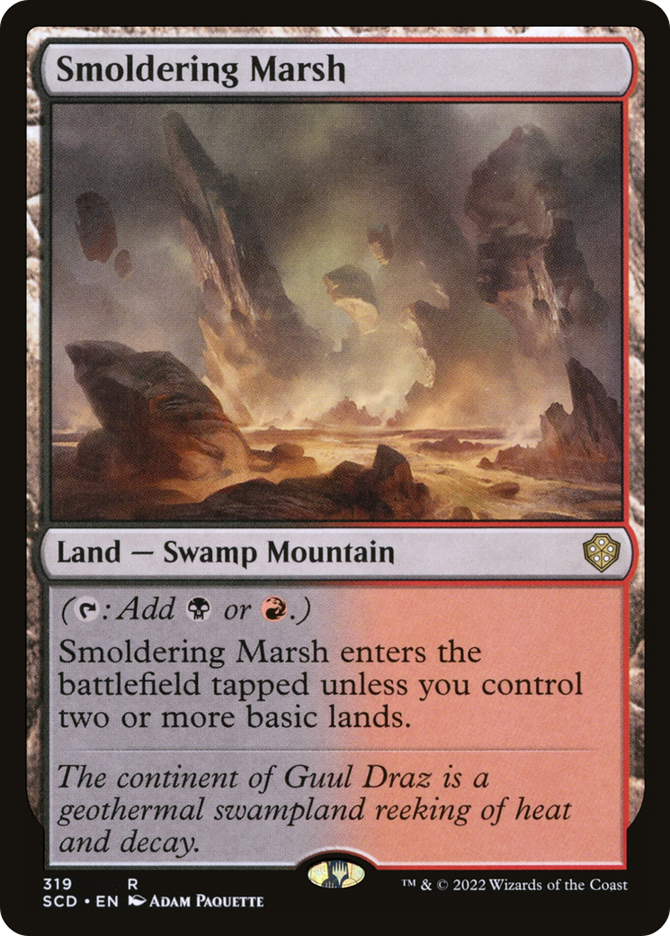 Smoldering Marsh [Starter Commander Decks] | North Game Den