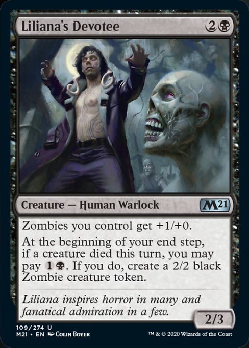 Liliana's Devotee [Core Set 2021] | North Game Den