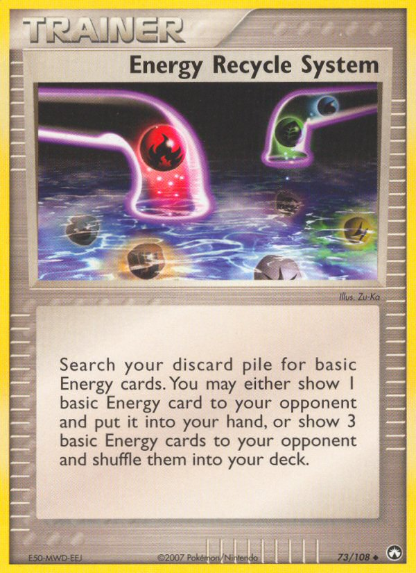 Energy Recycle System (73/108) [EX: Power Keepers] | North Game Den