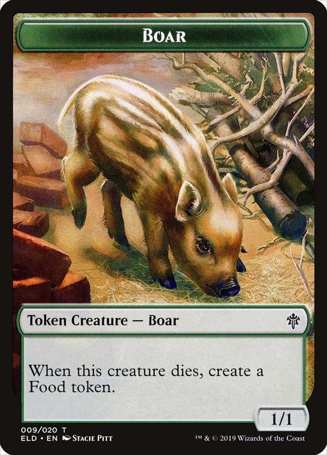 Boar [Throne of Eldraine Tokens] | North Game Den