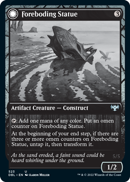 Foreboding Statue // Forsaken Thresher [Innistrad: Double Feature] | North Game Den
