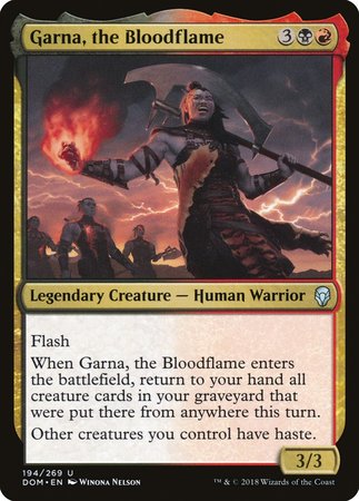 Garna, the Bloodflame [Dominaria] | North Game Den