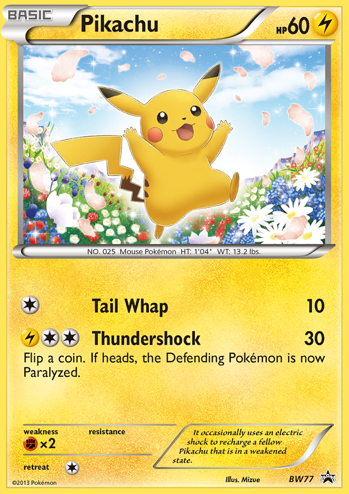 Pikachu (BW77) [Black & White: Black Star Promos] | North Game Den