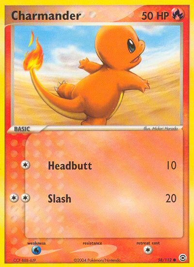 Charmander (58/112) [EX: FireRed & LeafGreen] | North Game Den