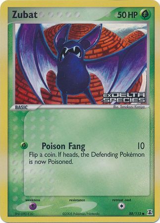Zubat (88/113) (Stamped) [EX: Delta Species] | North Game Den