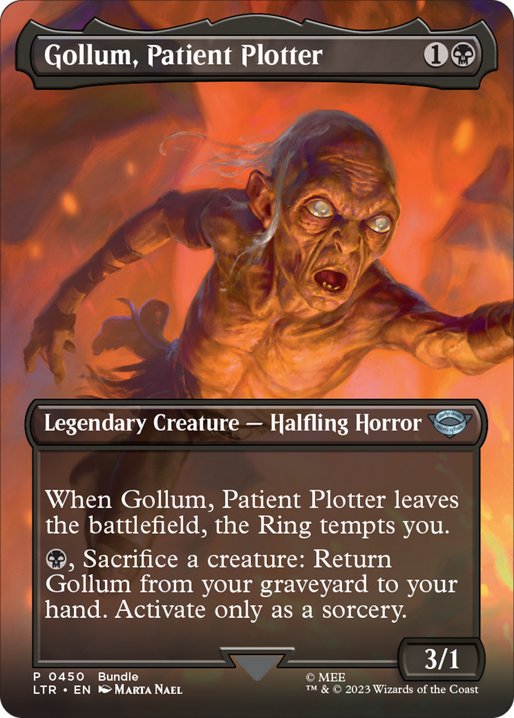 Gollum, Patient Plotter (Borderless Alternate Art) [The Lord of the Rings: Tales of Middle-Earth] | North Game Den