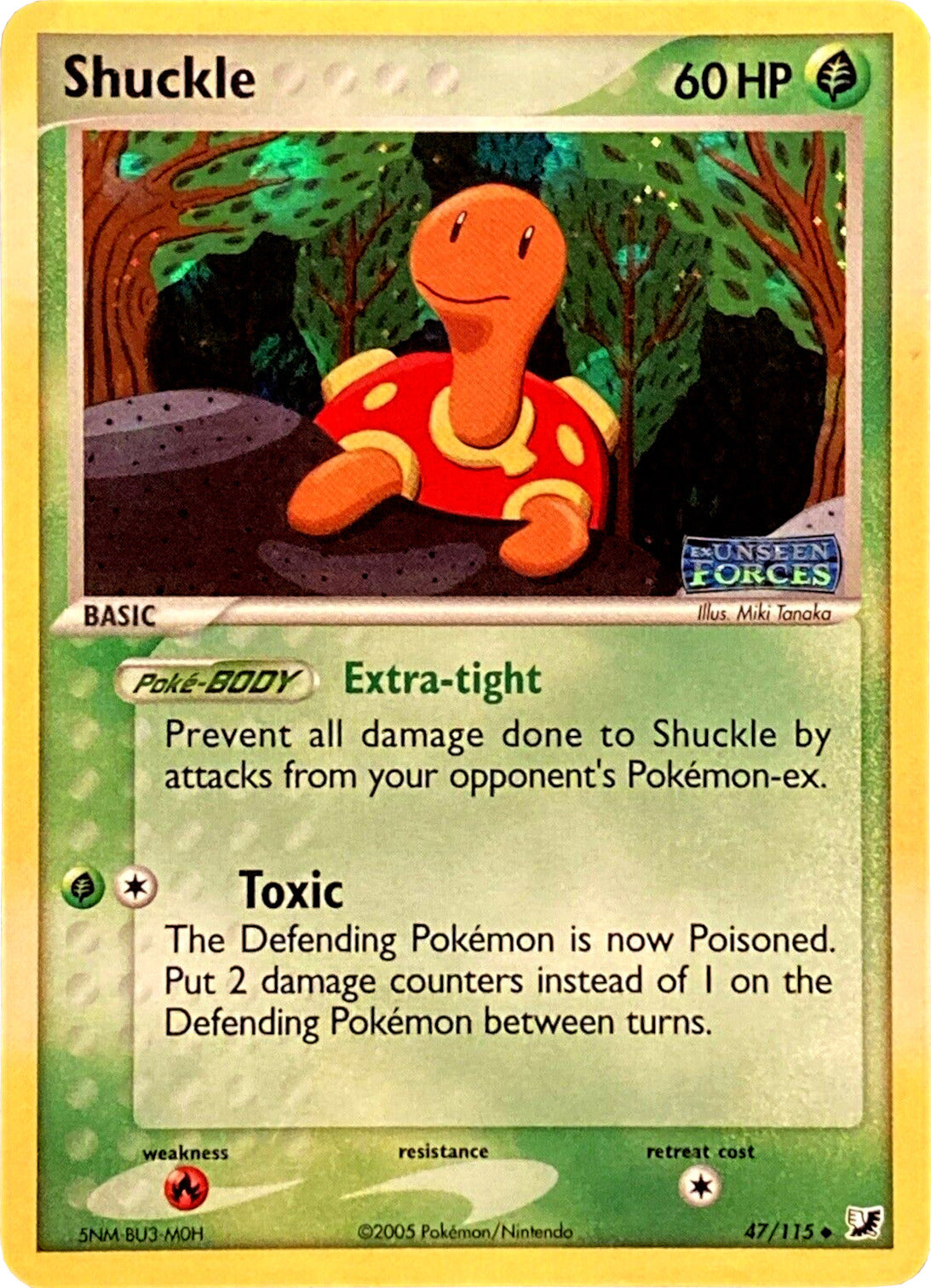 Shuckle (47/115) (Stamped) [EX: Unseen Forces] | North Game Den