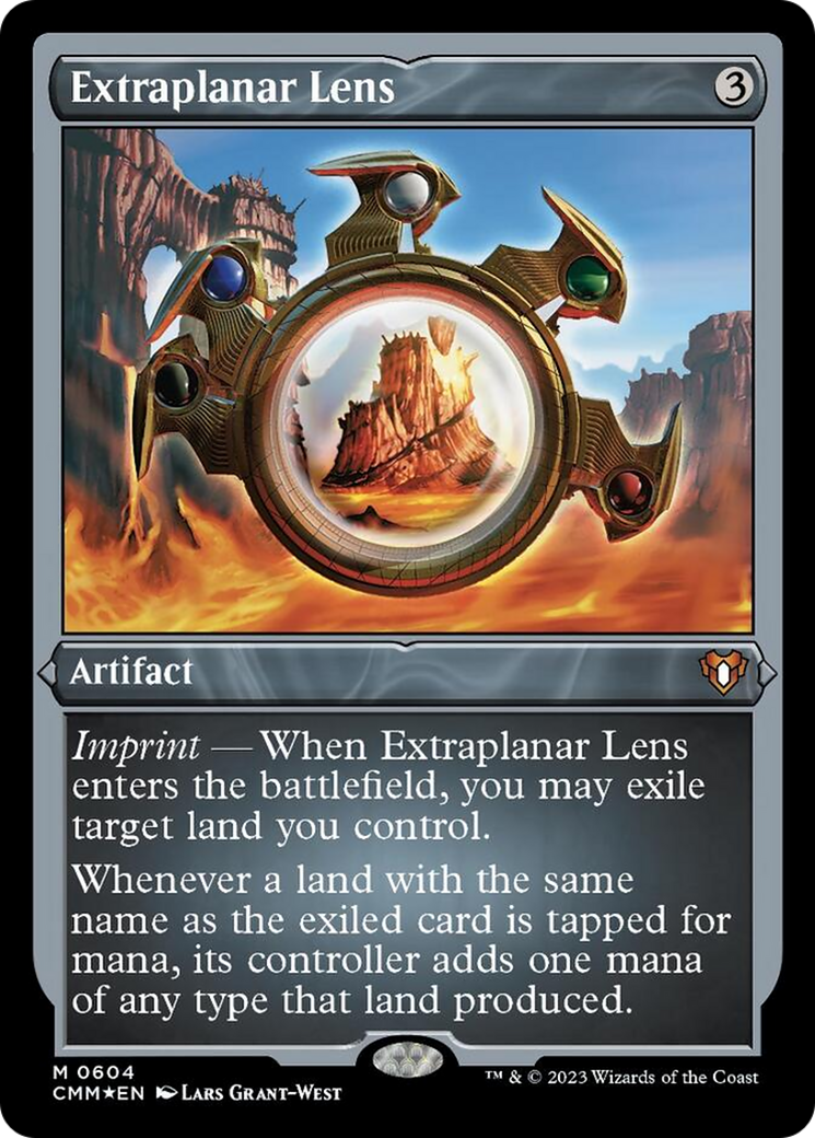 Extraplanar Lens (Foil Etched) [Commander Masters] | North Game Den