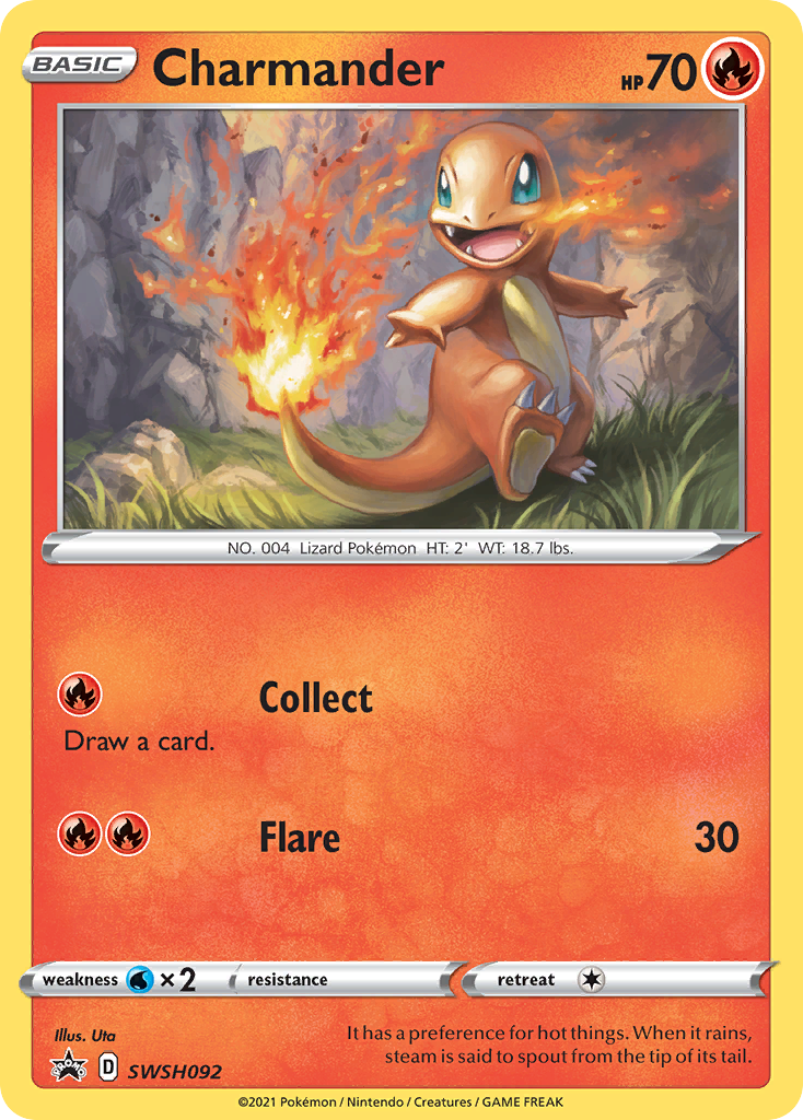 Charmander (SWSH092) [Sword & Shield: Black Star Promos] | North Game Den