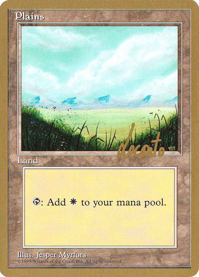 Plains (ml366) (Michael Loconto) [Pro Tour Collector Set] | North Game Den