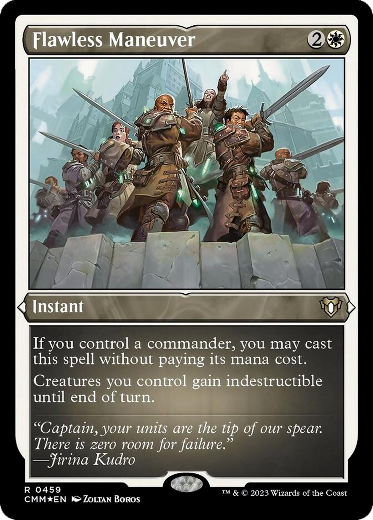 Flawless Maneuver (Foil Etched) [Commander Masters] | North Game Den