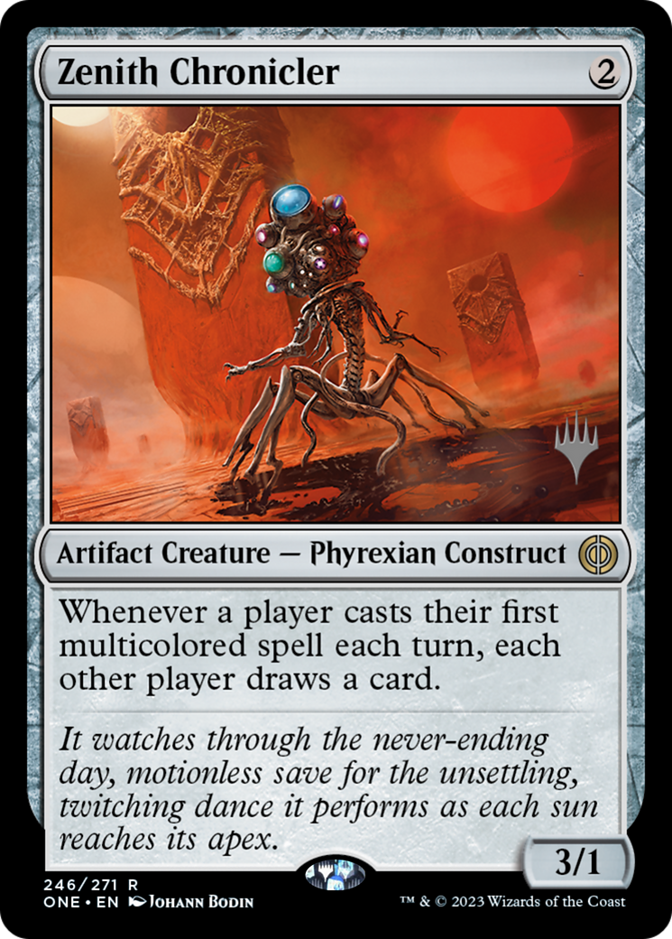 Zenith Chronicler (Promo Pack) [Phyrexia: All Will Be One Promos] | North Game Den