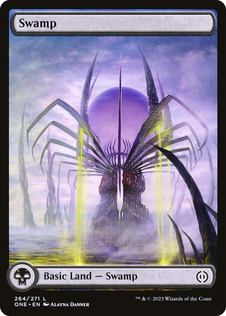 Swamp (264) (Full-Art) [Phyrexia: All Will Be One] | North Game Den