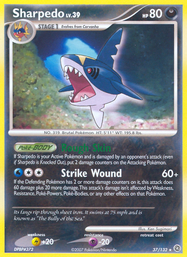 Sharpedo (37/132) [Diamond & Pearl: Secret Wonders] | North Game Den