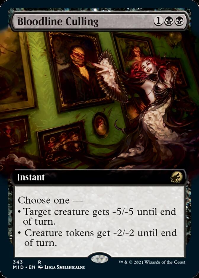 Bloodline Culling (Extended) [Innistrad: Midnight Hunt] | North Game Den