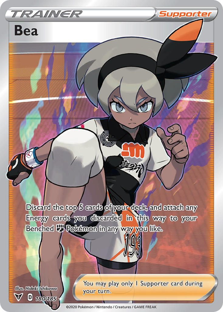 Bea (180/185) [Sword & Shield: Vivid Voltage] | North Game Den