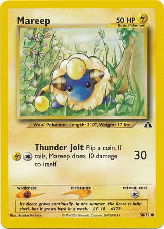 Mareep (58/75) [Neo Discovery Unlimited] | North Game Den