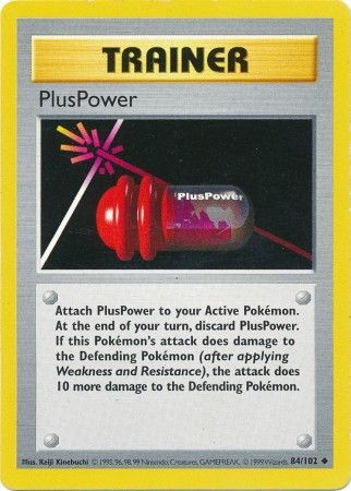 PlusPower (84/102) [Base Set Shadowless Unlimited] | North Game Den