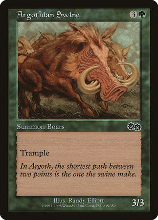 Argothian Swine [Urza's Saga] | North Game Den