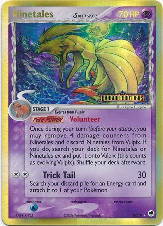 Ninetales (8/101) (Delta Species) (Stamped) [EX: Dragon Frontiers] | North Game Den