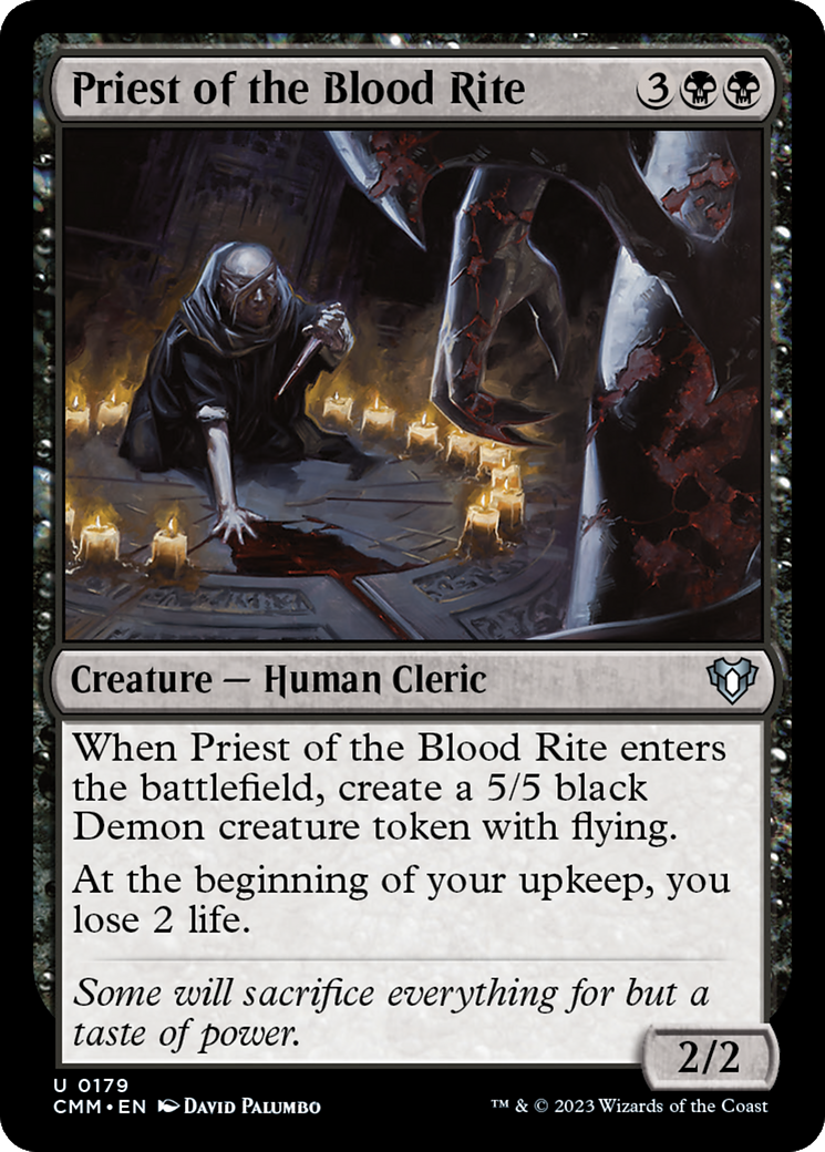 Priest of the Blood Rite [Commander Masters] | North Game Den