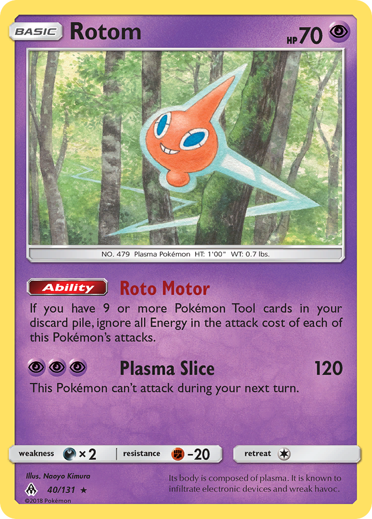 Rotom (40/131) [Sun & Moon: Forbidden Light] | North Game Den