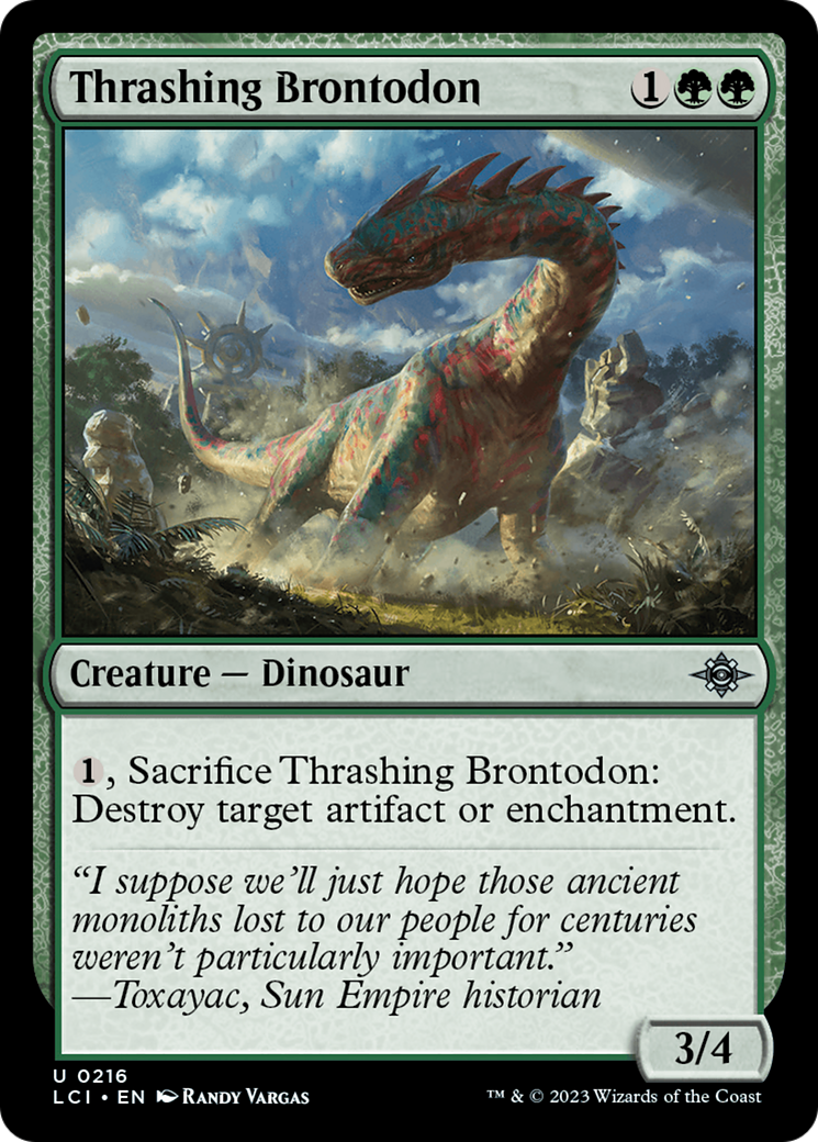 Thrashing Brontodon [The Lost Caverns of Ixalan] | North Game Den